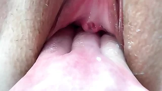 I Fuck My Mature Wife’s Pussy and Use My Cum as A Lube be beneficial to Fisting Until She Cums Merging Times